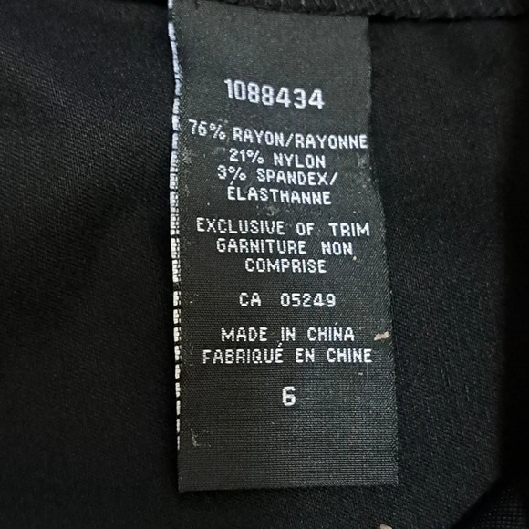 ❤️ S.C.&Co Black Bermuda Shorts Tummy Control Womens Size 6 Stretch Pull On - Picture 5 of 13